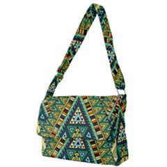 Native Ornament Full Print Messenger Bag (l) by goljakoff