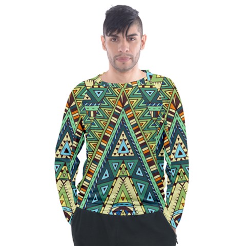 Native Ornament Men s Long Sleeve Raglan Tee by goljakoff