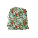 Tropical flowers Drawstring Pouch (Large) View2