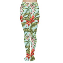 Tropical Flowers Tights by goljakoff