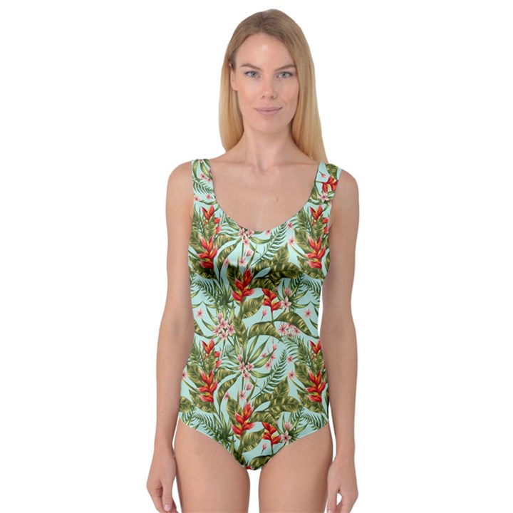 Tropical flowers Princess Tank Leotard 