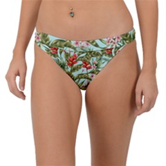 Tropical Flowers Band Bikini Bottom by goljakoff