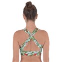 Tropical flowers Cross Back Sports Bra View2