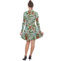 Tropical flowers Long Sleeve Panel Dress View2