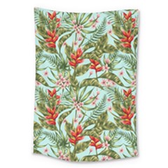 Tropical Flowers Large Tapestry by goljakoff