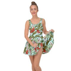 Tropical Flowers Inside Out Casual Dress