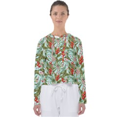 Tropical Flowers Women s Slouchy Sweat by goljakoff