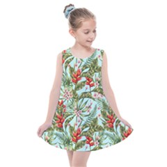 Tropical Flowers Kids  Summer Dress by goljakoff