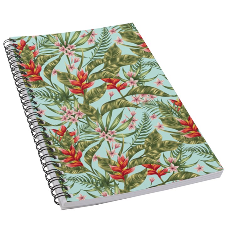 Tropical flowers 5.5  x 8.5  Notebook