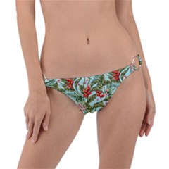 Tropical Flowers Ring Detail Bikini Bottom by goljakoff