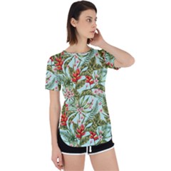 Tropical Flowers Perpetual Short Sleeve T-shirt