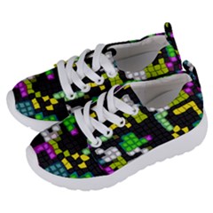 Drawn Squares                                                  Kids  Lightweight Sports Shoes by LalyLauraFLM