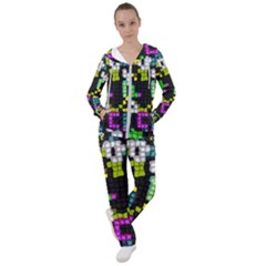 Drawn Squares                                                   Women s Tracksuit by LalyLauraFLM