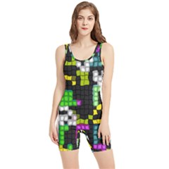 Drawn Squares                                                    Women s Wrestling Singlet