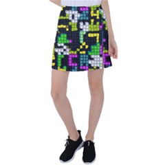 Drawn Squares                                                         Tennis Skirt by LalyLauraFLM