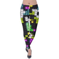 Drawn Squares                                                     Velvet Leggings by LalyLauraFLM