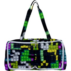 Drawn Squares                                                     Multi Function Bag by LalyLauraFLM