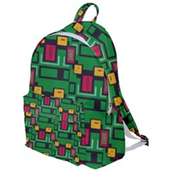 Rectangles On A Green Background                                                     The Plain Backpack by LalyLauraFLM