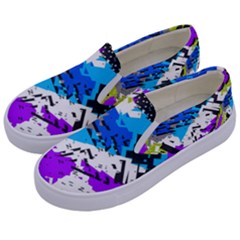 Shaky Shapes                                                         Kids  Canvas Slip Ons by LalyLauraFLM