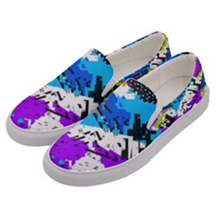 Shaky Shapes                                                          Men s Canvas Slip Ons by LalyLauraFLM