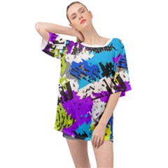 Shaky Shapes                                                        Oversized Chiffon Top by LalyLauraFLM