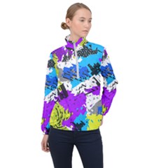 Shaky Shapes                                                          Women Half Zip Windbreaker by LalyLauraFLM