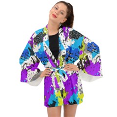 Shaky Shapes                                                       Long Sleeve Kimono by LalyLauraFLM