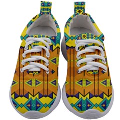 Tribal Pattern                                                       Kids Athletic Shoes by LalyLauraFLM