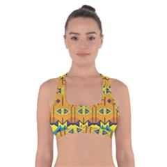 Tribal Pattern                                                               Cross Back Sports Bra by LalyLauraFLM