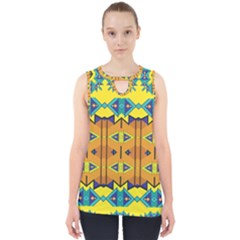 Tribal Pattern                                                          Cut Out Tank Top by LalyLauraFLM