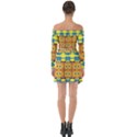 Tribal pattern                                                             Off Shoulder Top with Skirt Set View2