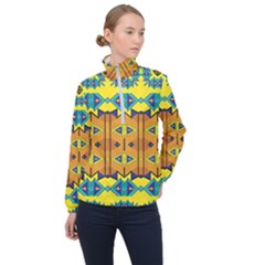 Tribal Pattern                                                          Women Half Zip Windbreaker by LalyLauraFLM