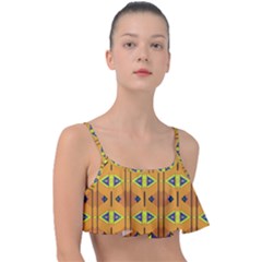 Tribal Pattern                                                         Frill Bikini Top by LalyLauraFLM