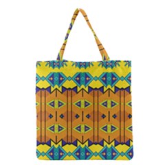 Tribal Pattern                                                          Grocery Tote Bag by LalyLauraFLM