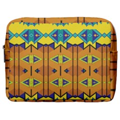 Tribal Pattern                                                          Make Up Pouch (large) by LalyLauraFLM