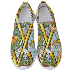 The Illustrated Alphabet - W - By Larenard Men s Slip On Sneakers by LaRenard