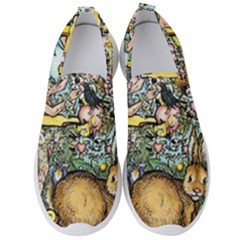 The Illustrated Alphabet - E - By Larenard Men s Slip On Sneakers by LaRenard