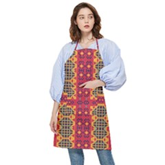 Shapes In Retro Colors2                                                       Pocket Apron