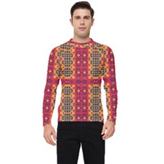 Shapes In Retro Colors2                                                           Men s Long Sleeve Rash Guard