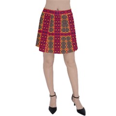 Shapes In Retro Colors2                                                           Panel Skirt by LalyLauraFLM