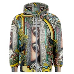 The Illustrated Alphabet - D - By Larenard Men s Zipper Hoodie by LaRenard