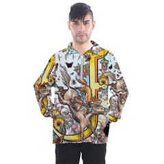 The Illustrated Alphabet - J - By Larenard Men s Half Zip Pullover by LaRenard