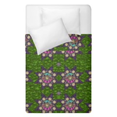 Star Over The Healthy Sacred Nature Ornate And Green Duvet Cover Double Side (single Size) by pepitasart