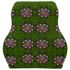 Star Over The Healthy Sacred Nature Ornate And Green Car Seat Velour Cushion  by pepitasart