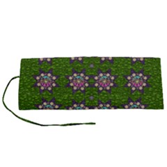 Star Over The Healthy Sacred Nature Ornate And Green Roll Up Canvas Pencil Holder (s) by pepitasart