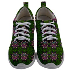 Star Over The Healthy Sacred Nature Ornate And Green Mens Athletic Shoes by pepitasart