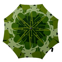 Forest Deer Tree Green Nature Hook Handle Umbrellas (small)