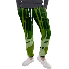 Forest Deer Tree Green Nature Men s Jogger Sweatpants by HermanTelo