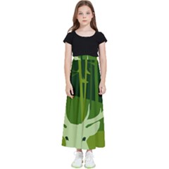 Forest Deer Tree Green Nature Kids  Skirt