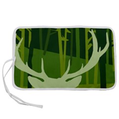 Forest Deer Tree Green Nature Pen Storage Case (s) by HermanTelo